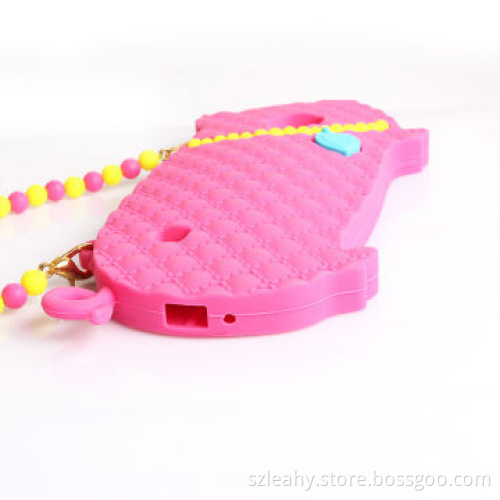 Drop-glue forming pig shaped silicone case for iPhone 5/5s